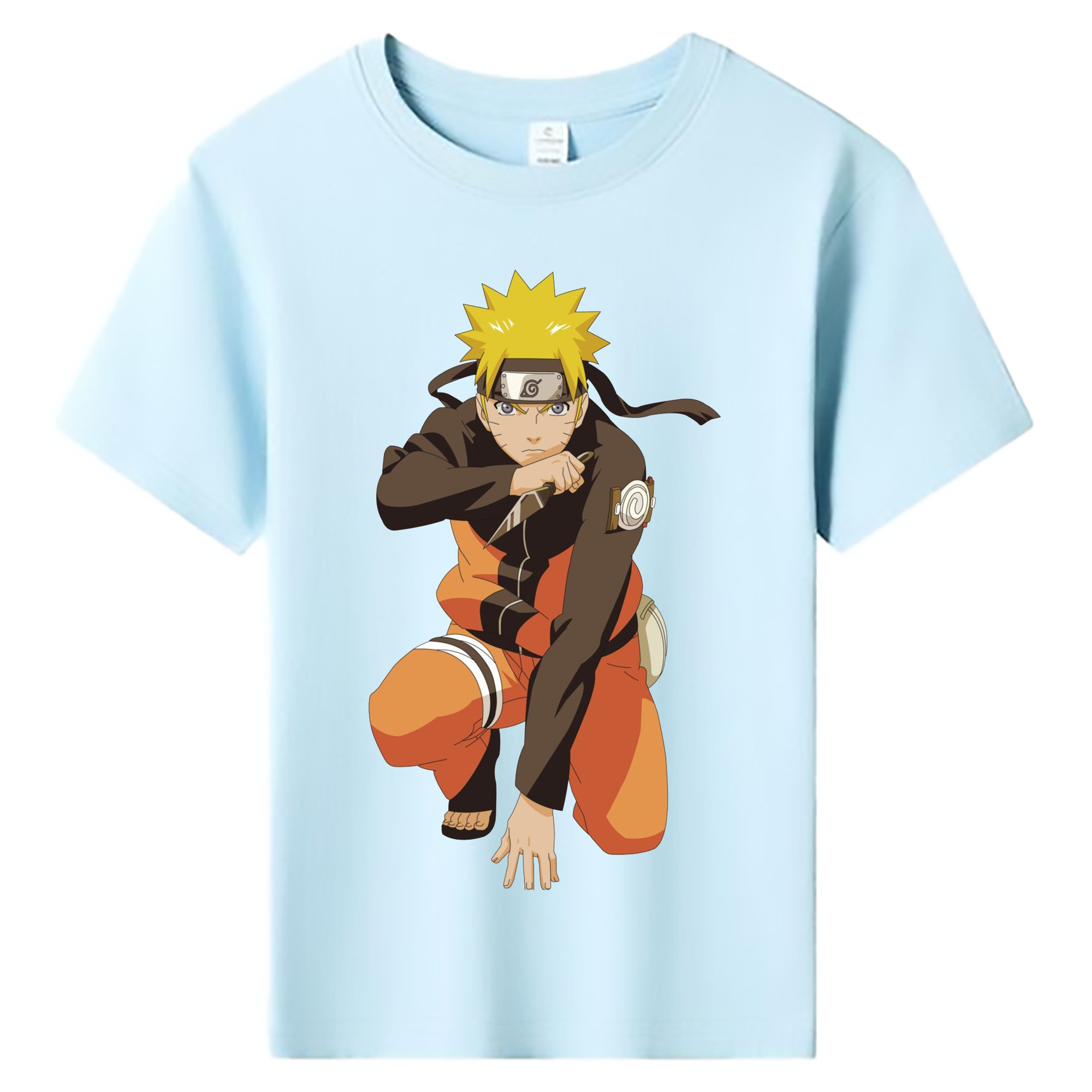 （画像用） NARUTO -ナルト- うずまき ナルト Uzumaki Naruto 綿100％キッズTシャツ（フロントプリント）